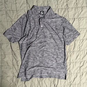 FootJoy Men's Black and White Polo Shirt